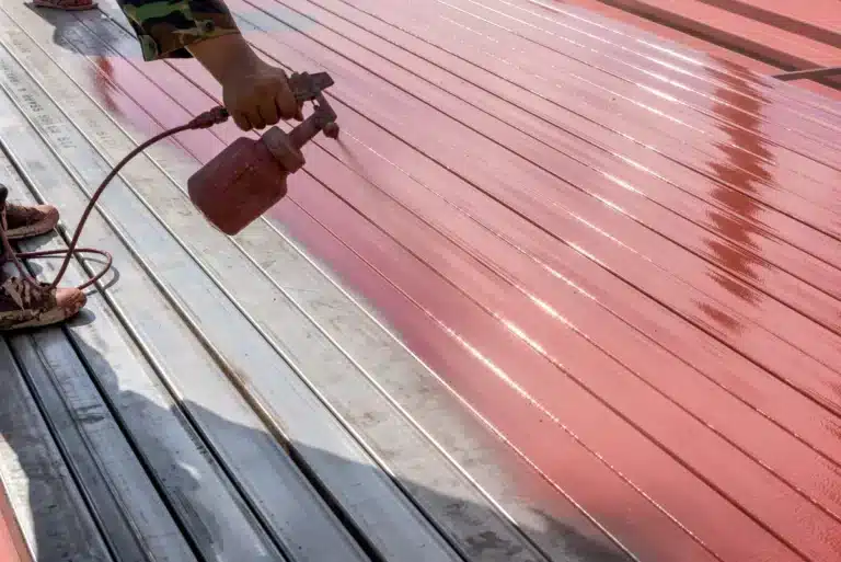standing seam metal roof colors painting rooftop
