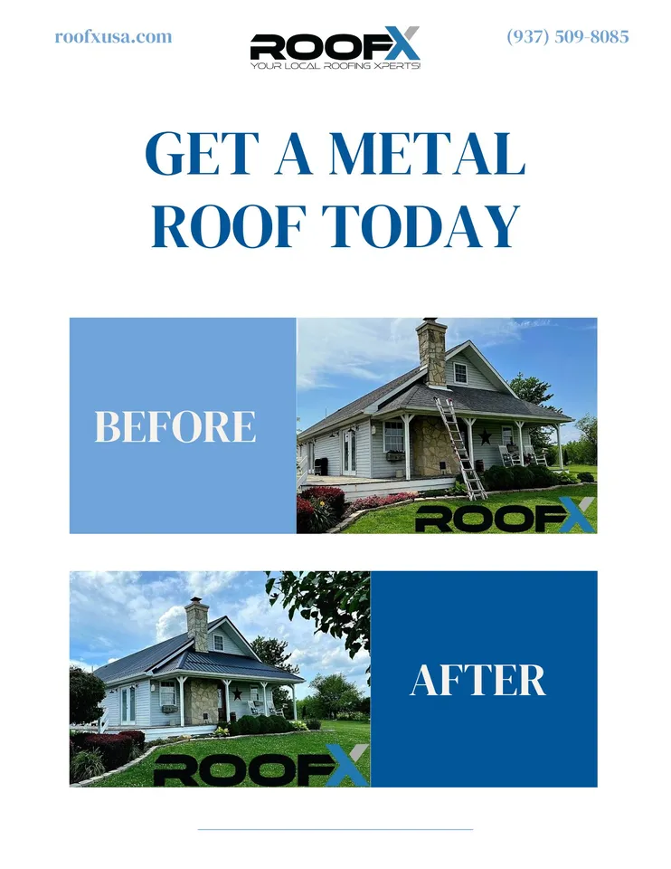 how to install a metal roof before and after