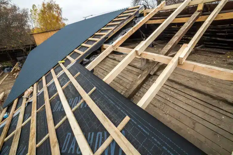 Installing roof underlayment before 3 tab shingles